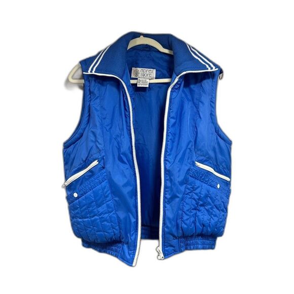 80's Convertible Ski Vest - Jacket Women’s L Blue & White - Excellent Condition - Picture 3 of 8